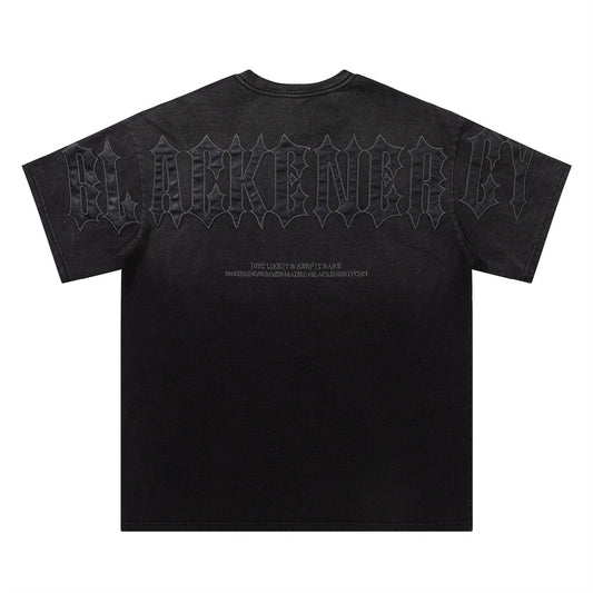 Black Energy Embroidery T-shirt