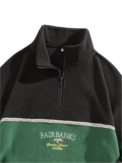 Sudadera con solapa y cremallera Raven de Fair Banks