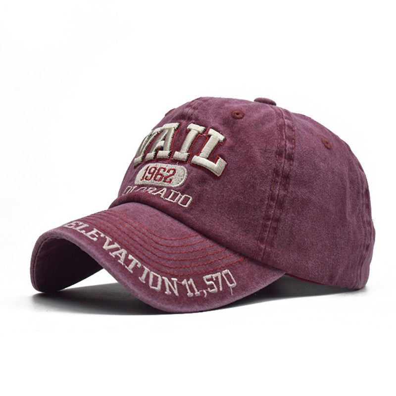 Embroidered Washed-out Hat