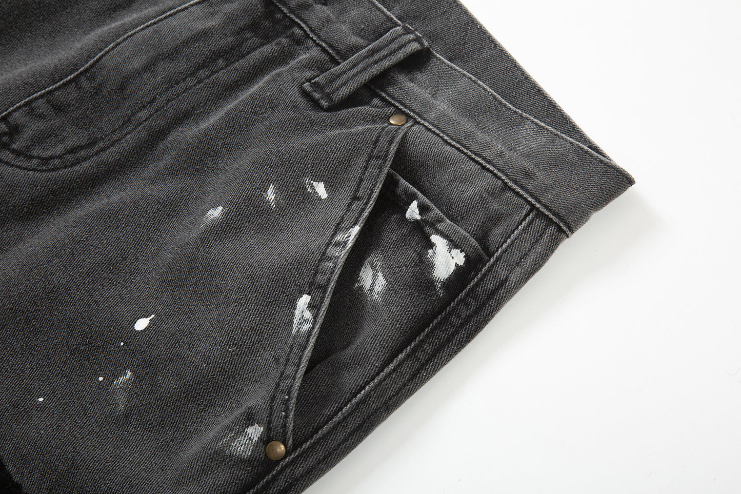 Splattered Ink Jeans (Washed)