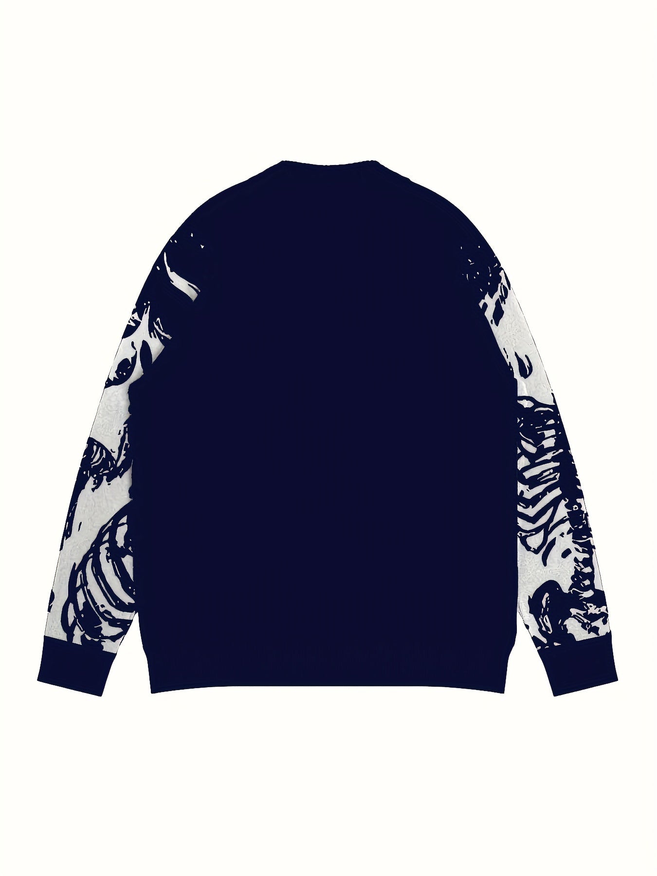 Y2K Skull Knitted Crew Neck Sweater