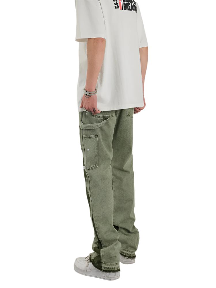 Premium Heavy Wash Flared Pants