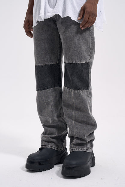 Mid Patch Loose Fit Jeans