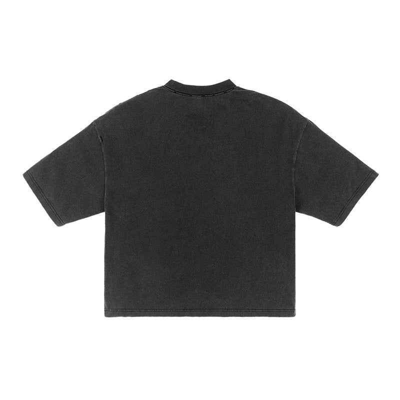 Men's Retro Cropped T-shirt