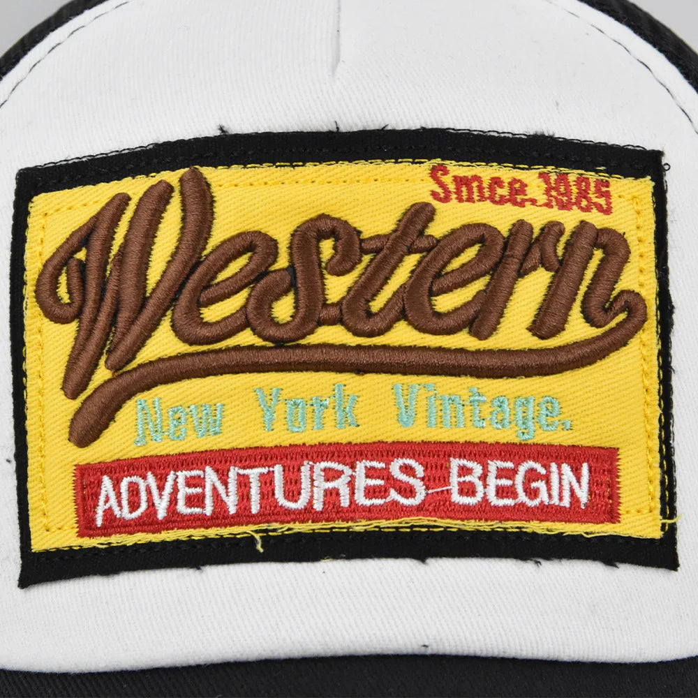 Casquette de baseball brodée Western 1985