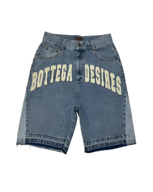 Short en jean délavé Bottega