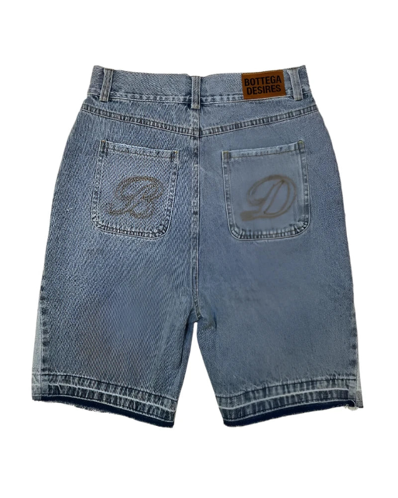 Short en jean délavé Bottega