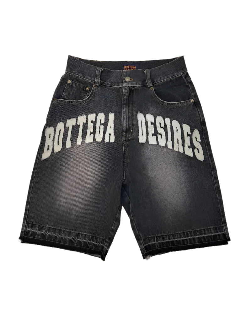 Short en jean délavé Bottega