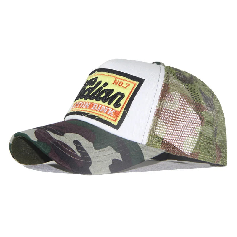 Gorra de béisbol con bordado de malla Dink