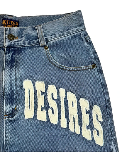 Short en jean délavé Bottega