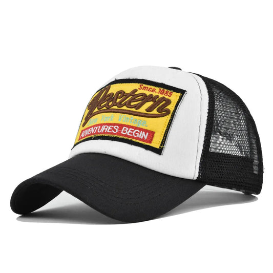 Casquette de baseball brodée Western 1985