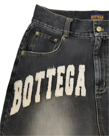 Short en jean délavé Bottega