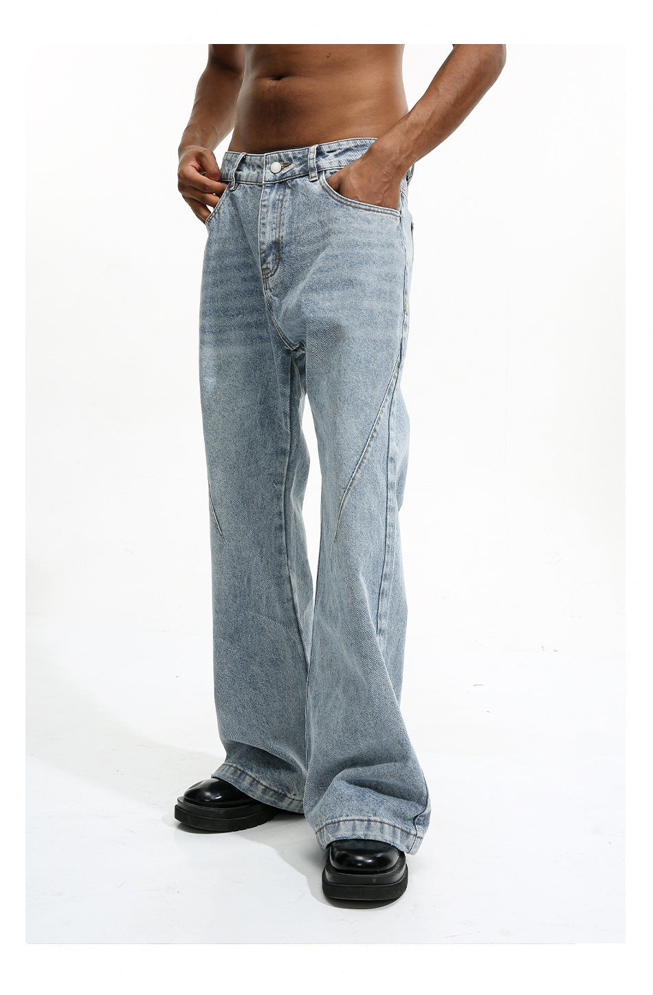 Baggy Vintage White Washed Jeans