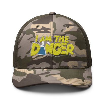 Gorra de camionero con estampado de camuflaje