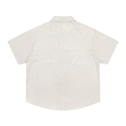 Jacquard Floral Short Sleeve Shirt