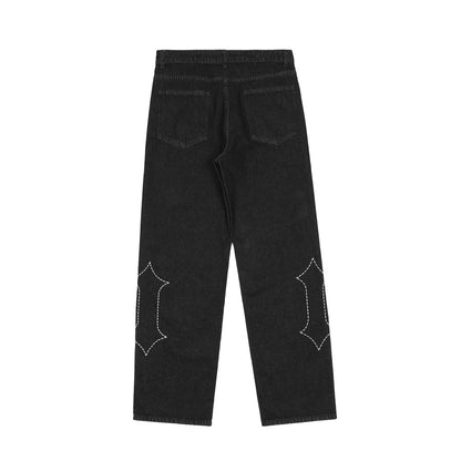 DSF Embroidered Jeans Black