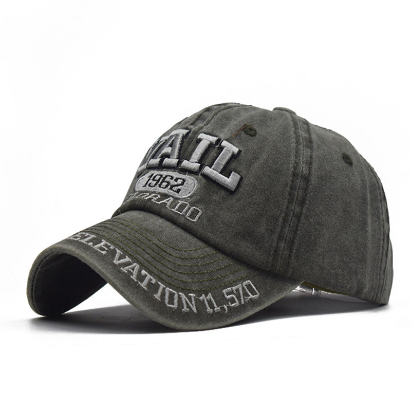 Embroidered Washed-out Hat