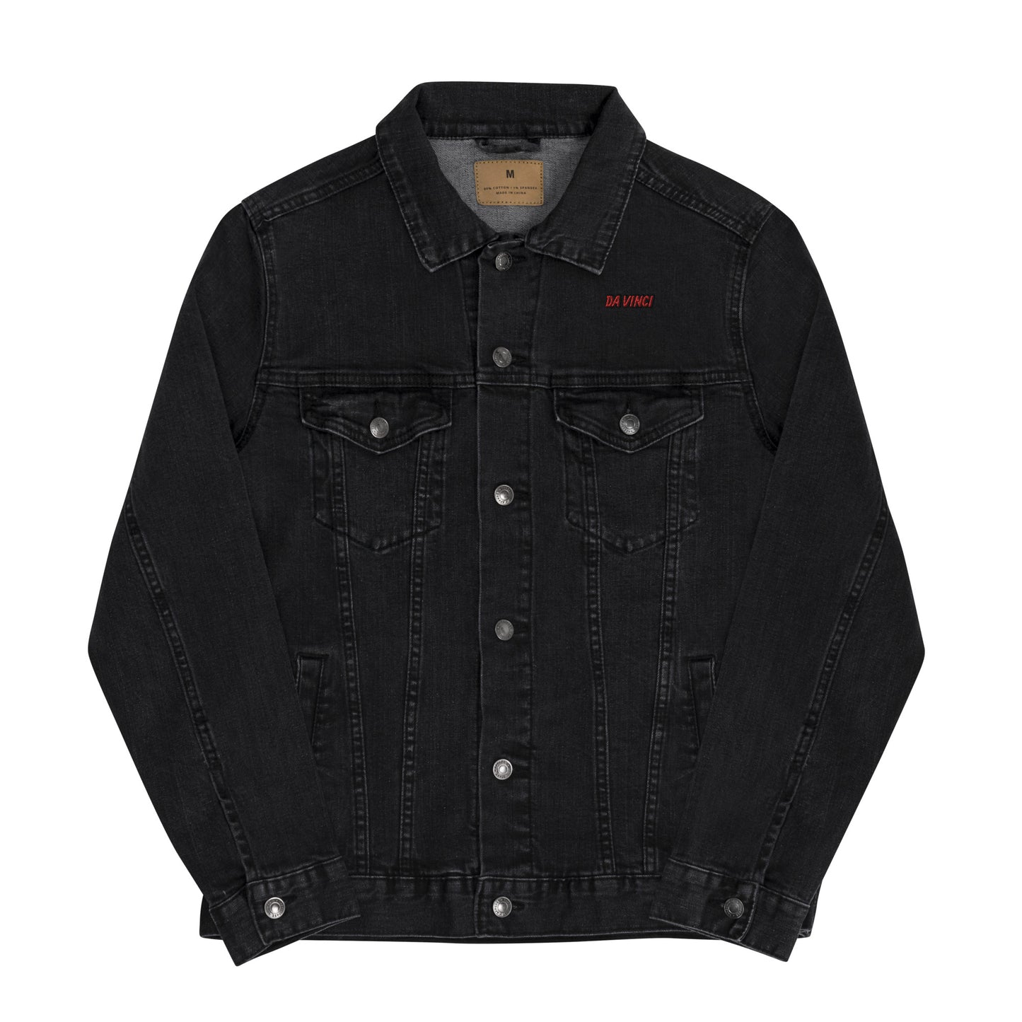 Da Vinci Black Denim Jacket