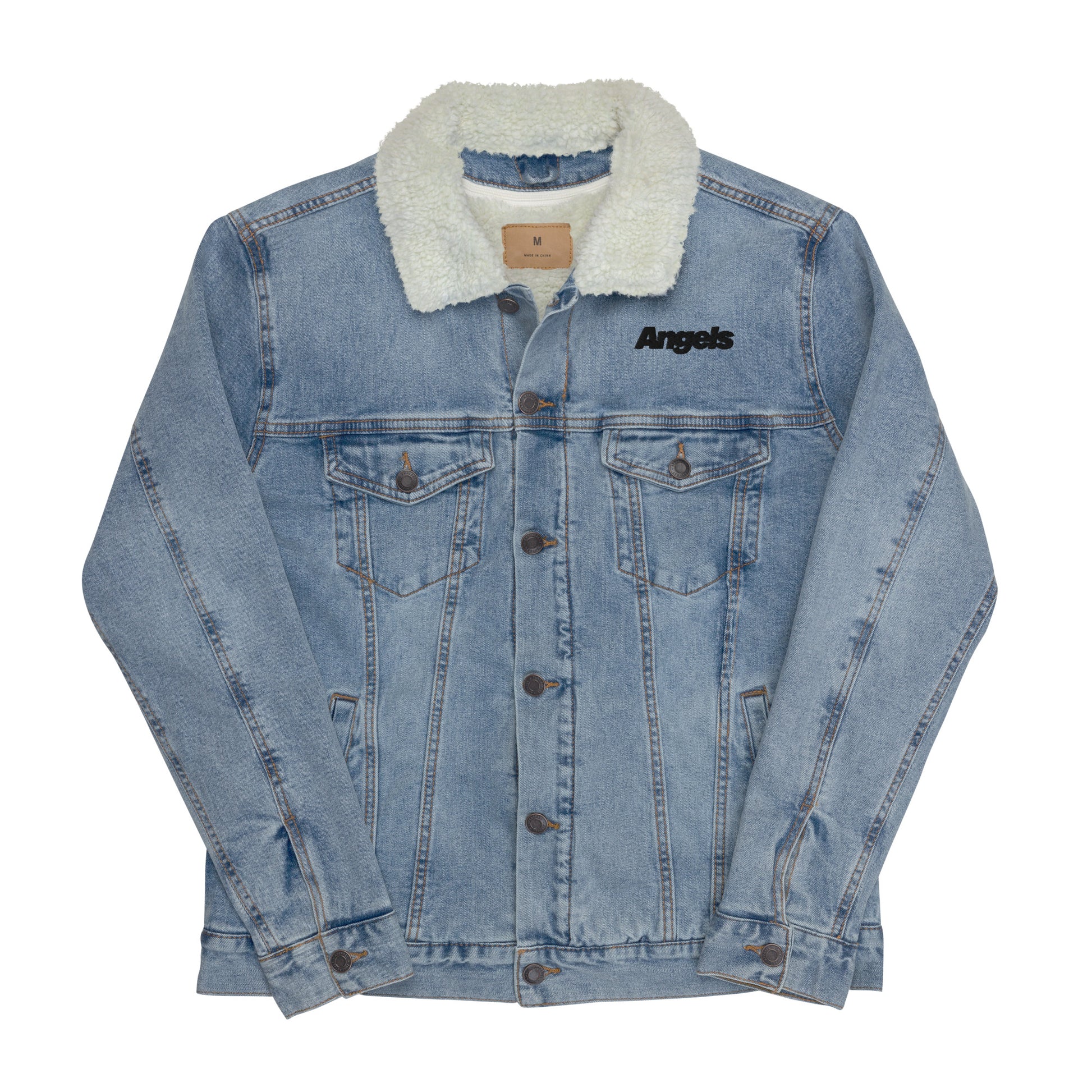 Angels Denim Sherpa Jacket - Vxnce